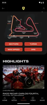 Scuderia Ferrari android App screenshot 3